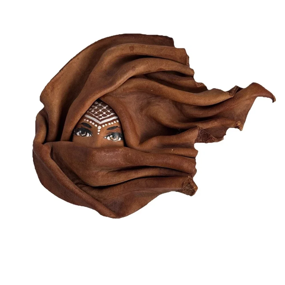 Lugano Design Rio Brazil Hand Made Genuine Leather Collectable Mask Decor